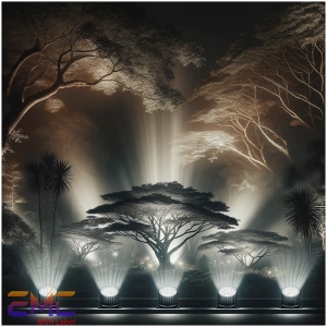 Đèn led chiếu cây