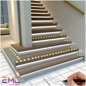 Đèn Led âm cầu thang